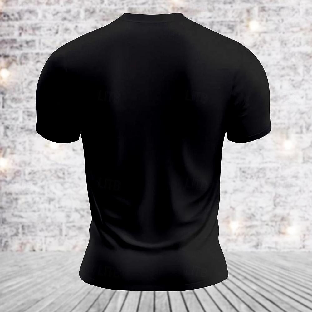 Men's Animal Dog Letter Print T Shirt Tee Top Cotton Short Sleeve Graphic Shirt Black Army Green Comfortable Tee Street Sports Outdoor Fashion Designer Clothing 2025 - $15.99 –P2