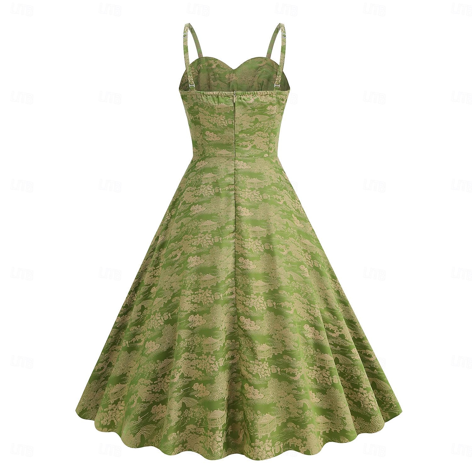 Giornata dell'indipendenza Anni 1950 Retrò Vintage Vestito Abito Swing Vestito Svasato Floreale Costume Per donna Mascherata Casual Quotidiano Addio al Nubilato Adulti Vestito Abiti per il ritorno del 2026 a $46.99 –P2