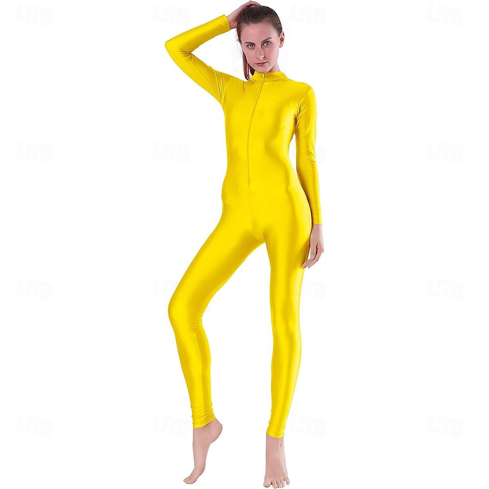 Zentai öltöny Szerepjáték Jelmezek Bőrruházat Nindzsa Farsangi jelmez Overall Királyok napja Női Akrobatatrikó Szexi jelmez Tömör szín Spandex Lycra Ruha mert Mindszentek napja Farsang Álarcos 2025 - $35.99 –P13