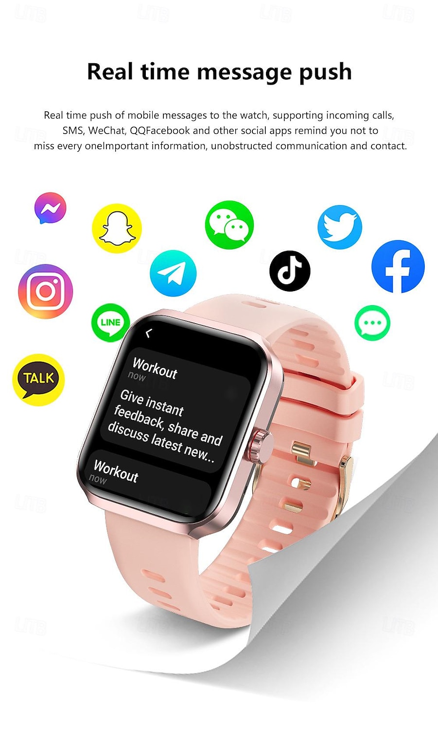 696 NX22 Smart Watch 1.78 inch Smartwatch Fitness Running Watch Bluetooth Pedometer Call Reminder Sleep Tracker Compatible with Android iOS Women Men GPS Hands-Free Calls Message Reminder IP 67 46mm 2025 - $76.99 –P10