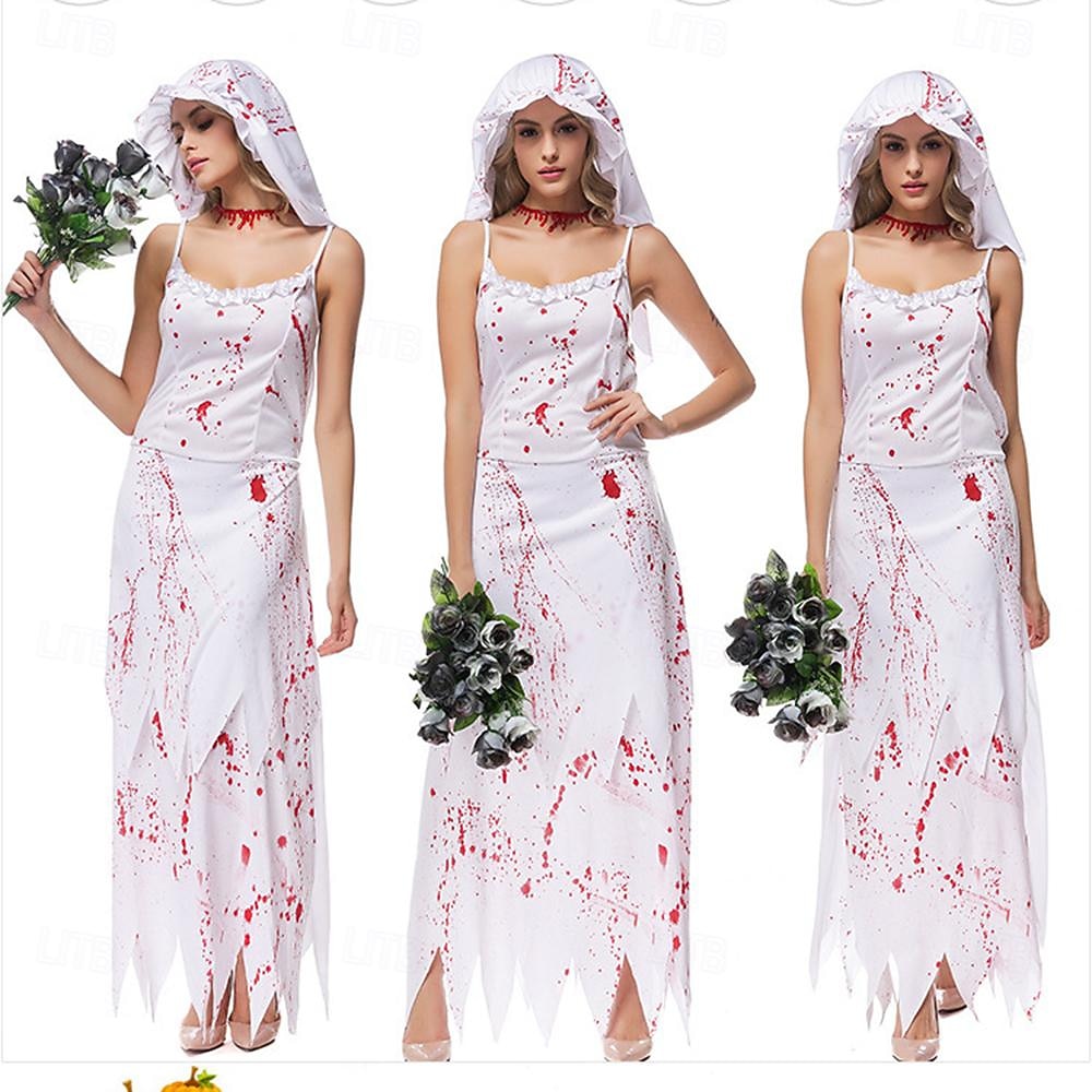 Zombie Duch nevěsta předvečer Všech svatých Cosplay kostým Kostým na Večírek Maškarní Úbory cosplay Dospělé Dámské Karneval Plesová maškaráda Mardi Gras Výkon Párty předvečer Všech svatých Jednoduch 2025 - $31.99 –P1