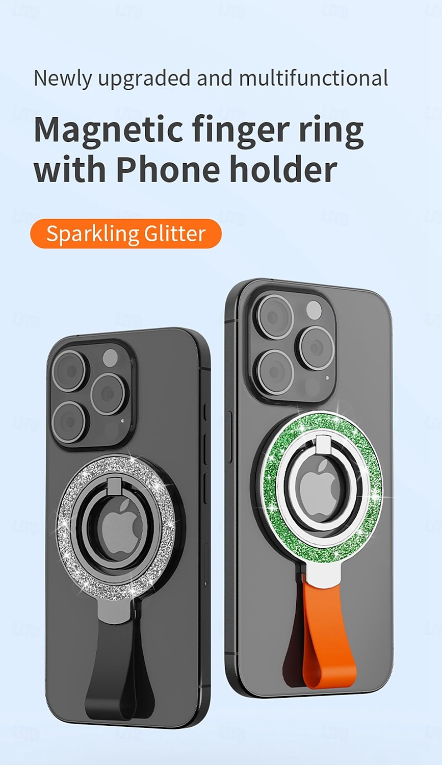 Phone Ring Holder Rotatable Foldable Magnetic Phone Holder for Outdoor Desk Compatible with iPhone 15 14 Plus 13 12 Mini 11 Pro Max X XR XS Max Phone Accessory 2025 - $19.99 –P1
