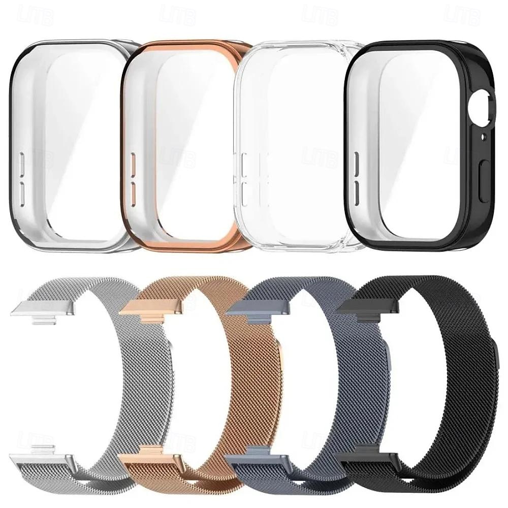 2025年 スマートウォッチバンド と互換性があります Huawei Huawei Band 7 Huawei Watch Fit 2 バンド 8 フィット3を見る バンド 9 スマートウォッチ ストラップ ケース付き マグネティッククラスプ メッシュ ミレネーゼループ 置換 リストバンド  コレクション – $21.99 –P2