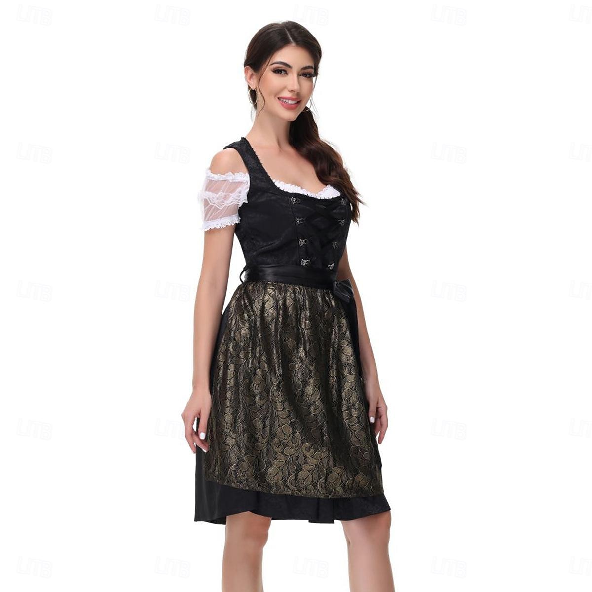 Oktoberfest Jurken Dirndl Trachtenkleider hulp in de huishouding Duits München Weiden Dames Doek in traditionele stijl Hemd Kleding 2025 - $71.99 –P4