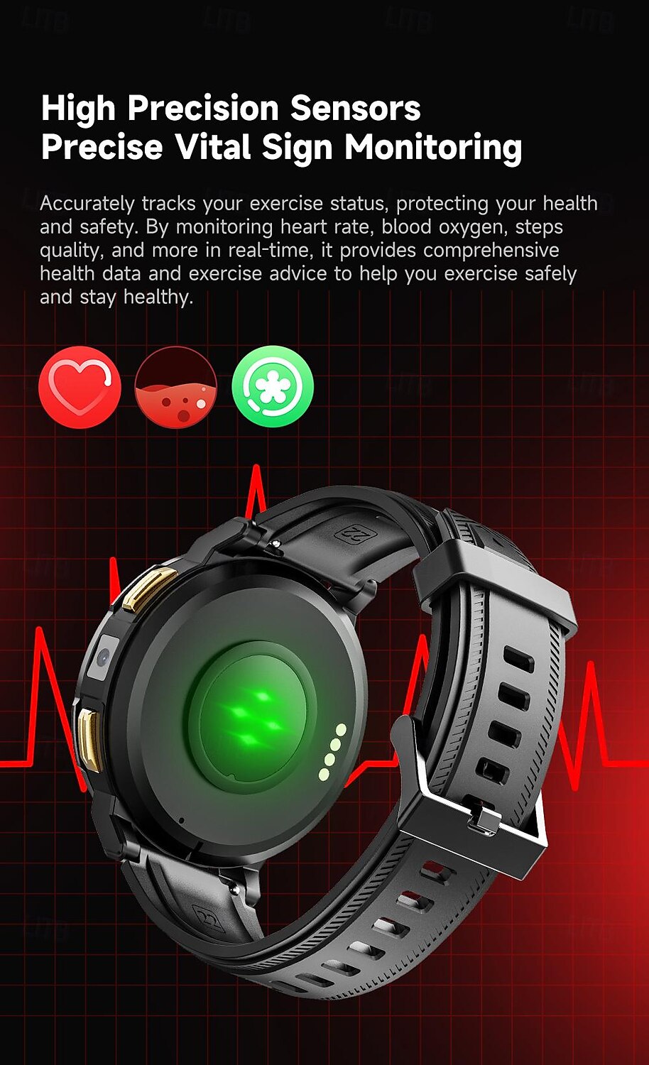 iMosi I6 Smart Watch 1.43 inch 4G LTE Cellular Smartwatch Phone 4G Pedometer Call Reminder Sleep Tracker Compatible with Null Men GPS Hands-Free Calls Waterproof IP 67 46mm Watch Case 2025 - $128.99 –P7
