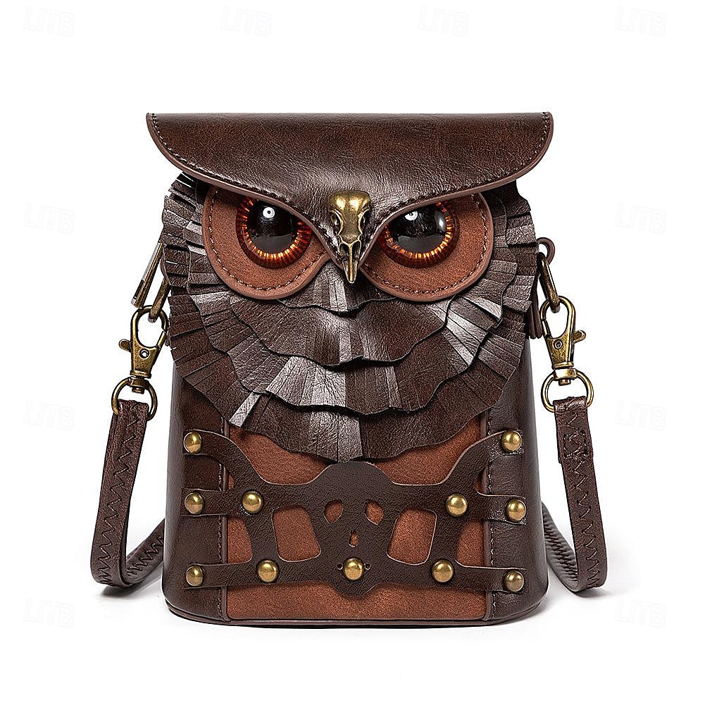 Retro Steampunk taška Pouch Cross Body Bag Sova Maškarní kostým Pánské Dámské předvečer Všech svatých Karneval Na den Dospělí Taška 2025 - $44.99 –P1