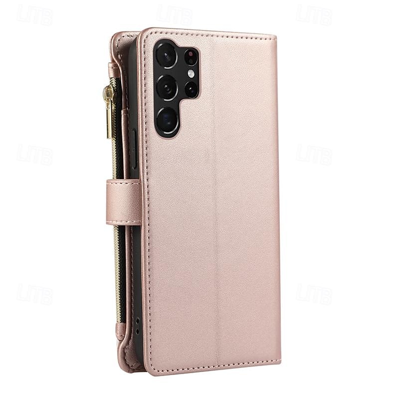 telefoon hoesje Voor Samsung Galaxy S24 Ultra Plus S23 S22 S21 S20 Ultra Plus FE A55 A35 A25 A15 5G A54 A34 A14 A73 A53 A33 A23 A13 A72 A52 A32 A22 A12 S25 Ultra Wallet Card Case met standaard 2025 - $21.99 –P10