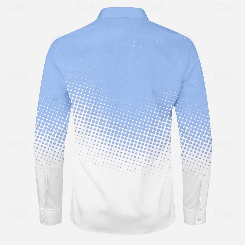 Men's Shirt Dress Shirt Button Up Shirt Plaid Daily Light Blue Red Blue Gray Long Sleeve Turndown Fall Winter Clothing Apparel Button Up 2025 - $26.99 –P5