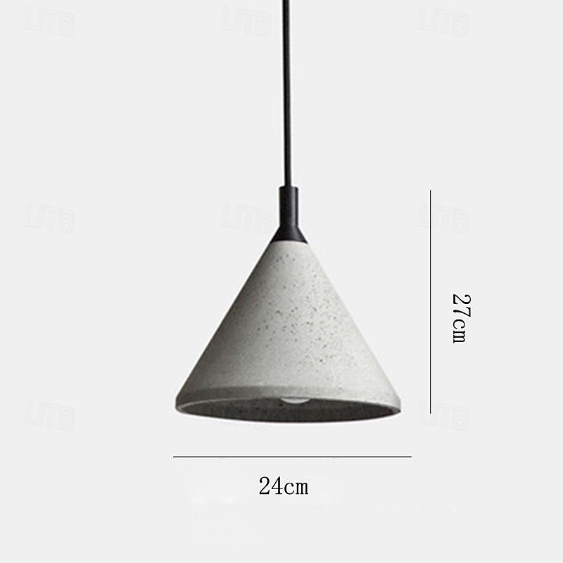 Industrial Cement Pendant Light Retro Loft Ceiling Hanging Lamp Dining Room Aisle Coffee Bar Kitchen Island Pendant Lamps E27 Grey Lamp Fixture Height Adjustable 2025 - $109.99 –P7