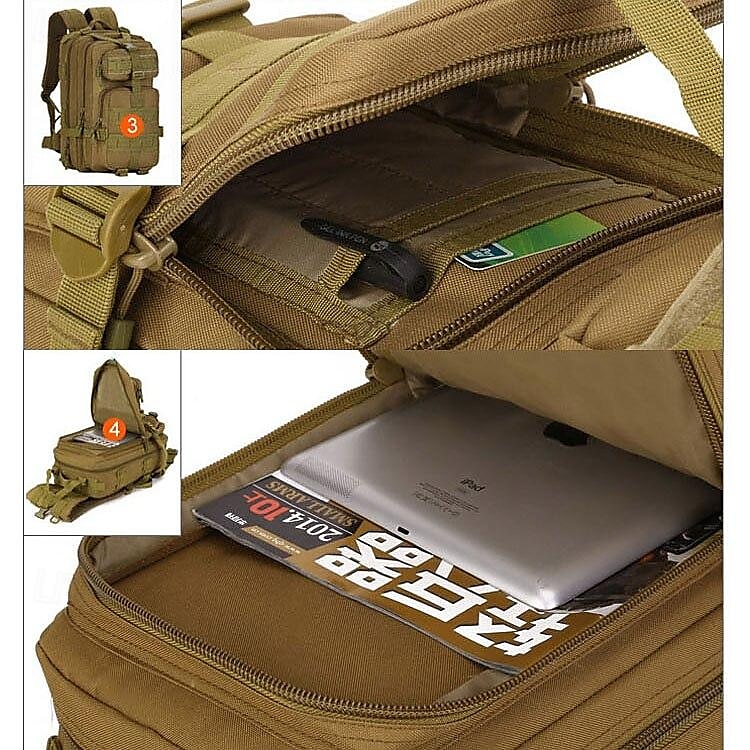 30L Military Tactical Backpack with Multiple Compartments - Durable and Spacious for Outdoor and Survival Gear 2025 - $32.99 –P7