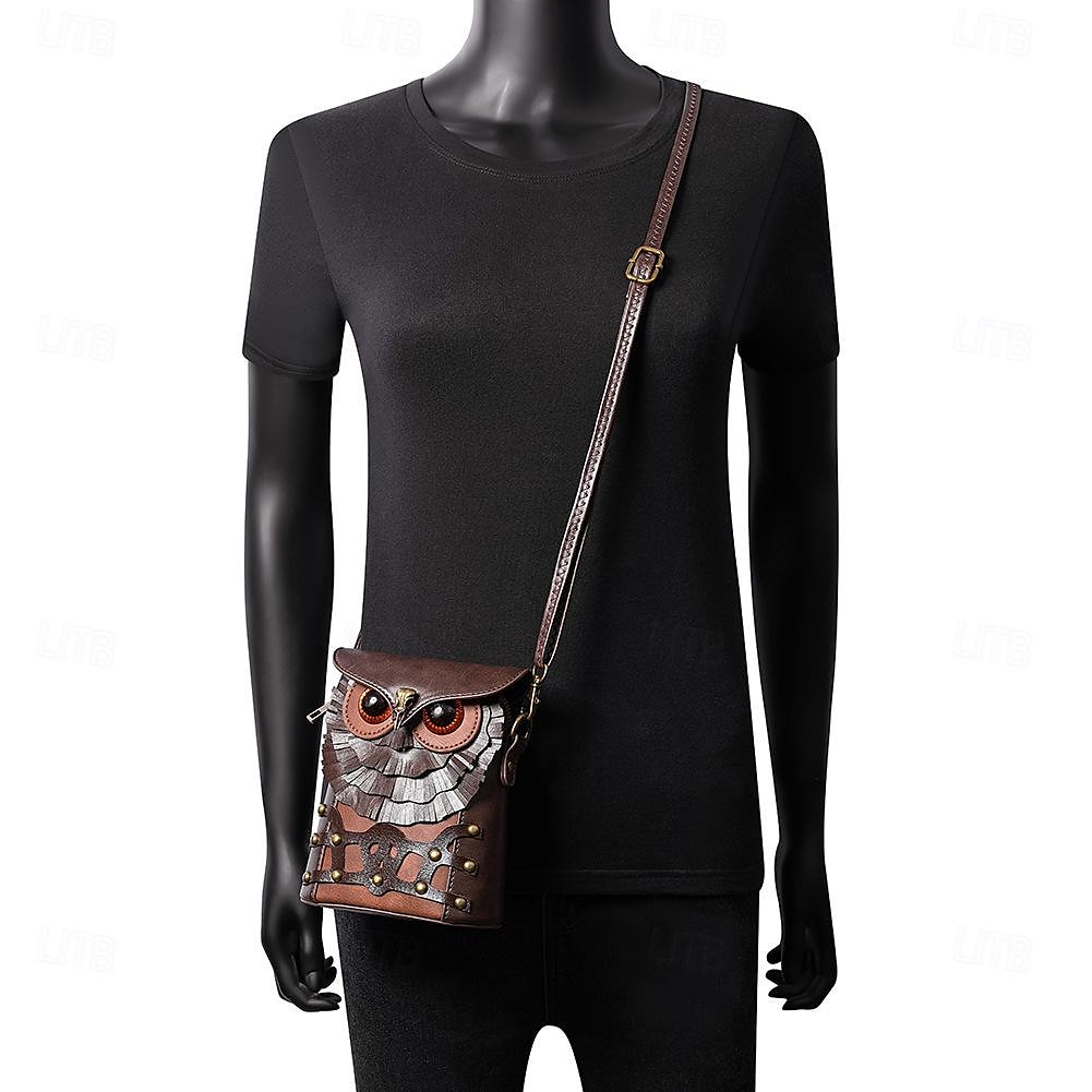 Retro Steampunk taška Pouch Cross Body Bag Sova Maškarní kostým Pánské Dámské předvečer Všech svatých Karneval Na den Dospělí Taška 2025 - $44.99 –P6