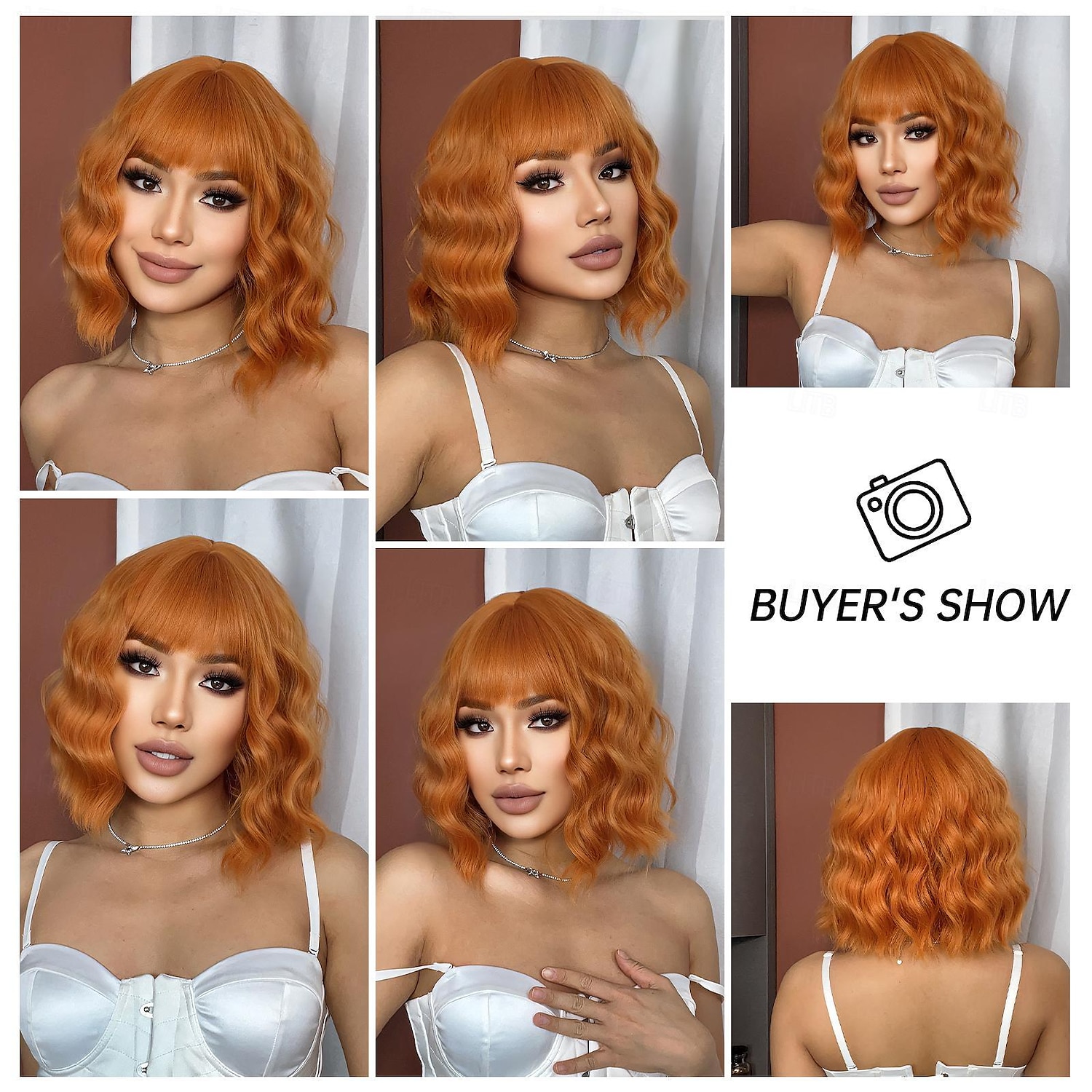 Synthetische pruiken Uniformen carrière Kostuums Prinses Gekruld Golvend Middelste stuk Gelaagd kapsel Machinegemaakt Pruik 30.5 cm Oranje Synthetisch haar Dames Cosplay Feest Modieus Oranje 2025 - $19.99 –P3