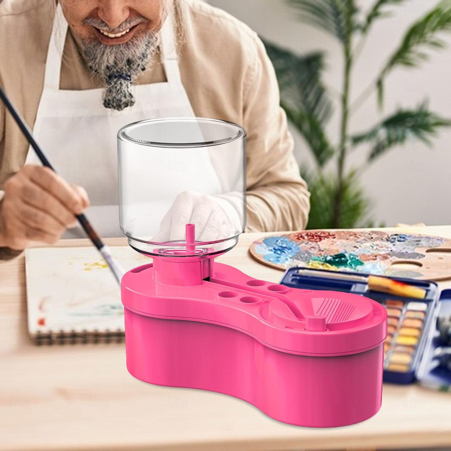 Detergente per pennelli set di pennelli sciacquatrice con scarico e portaspazzola set di pennelli per la circolazione dell'acqua detergente per sciacquatrice tazza forniture per pittura a base d'acqua del 2025 a $24.99 –P11