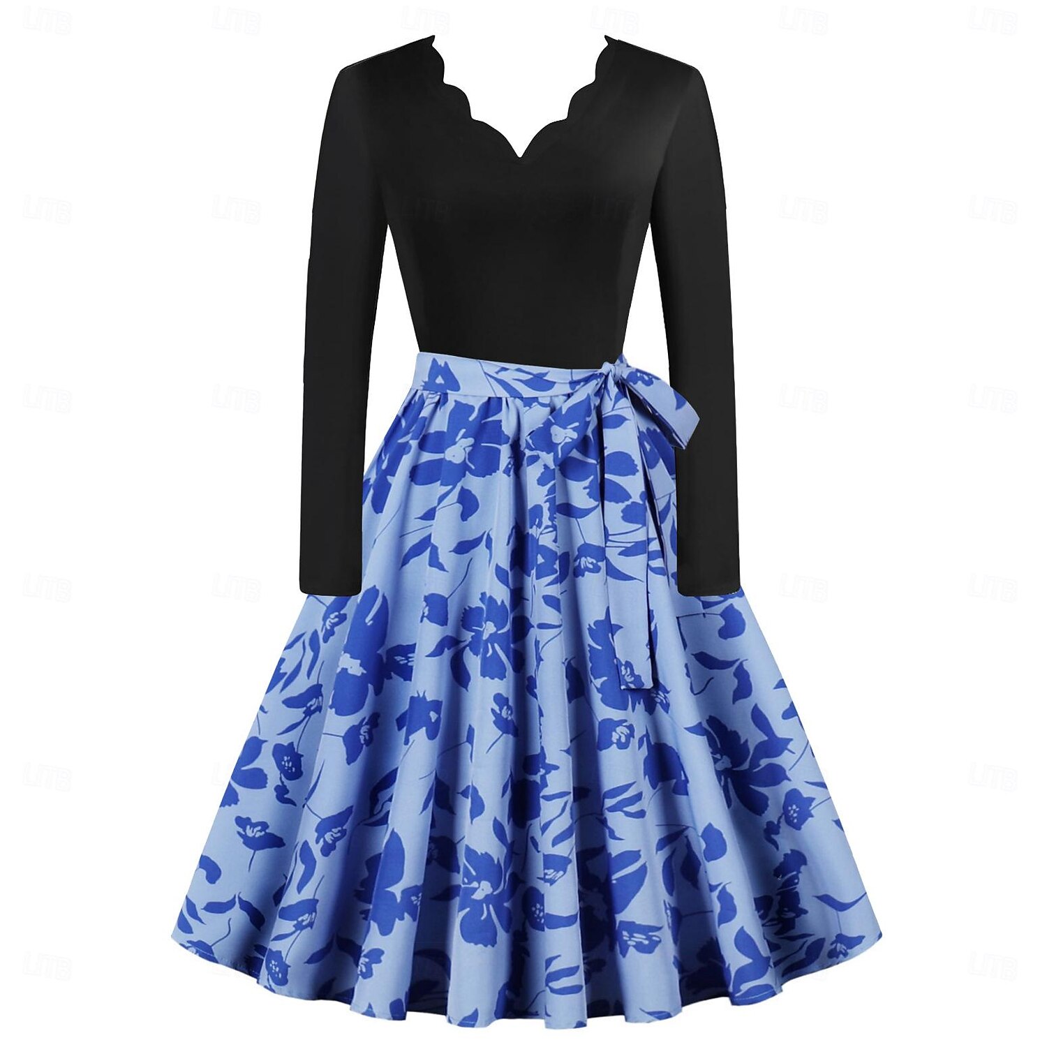 Retro Vintage 1950s Dress Swing Dress Flare Dress Floral Fancy Dress  Women's Carnival Masquerade Casual Daily Bachelorette Party Adults' Dress  Homecoming Dresses 2026 - CAD $37.99