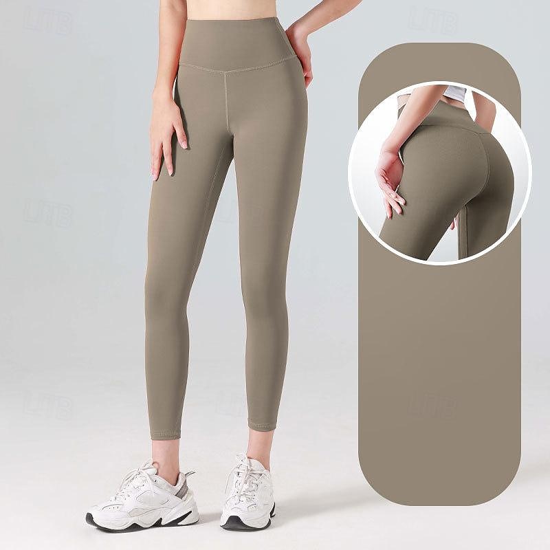 Per donna Pantaloni da yoga Leggings da yoga Fascia Elastica Vita Alta Yoga Allenamento in Palestra Pilates Collant Grigio scuro Nero Avorio Gli sport Abbigliamento sportivo Elasticizzato Taglia del 2025 a $12.99 –P6