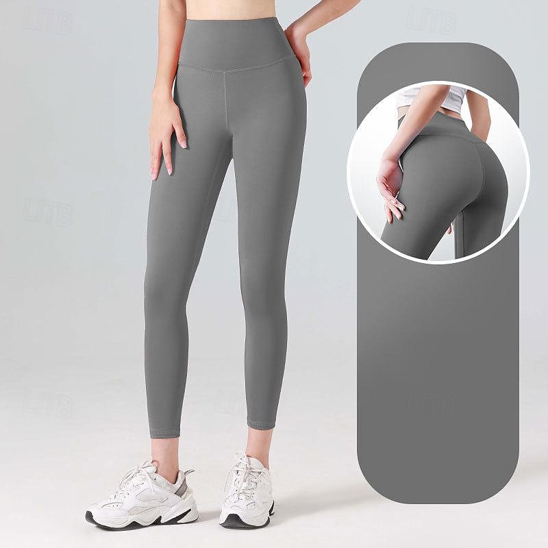 Per donna Pantaloni da yoga Leggings da yoga Fascia Elastica Vita Alta Yoga Allenamento in Palestra Pilates Collant Grigio scuro Nero Avorio Gli sport Abbigliamento sportivo Elasticizzato Taglia del 2025 a $12.99 –P13