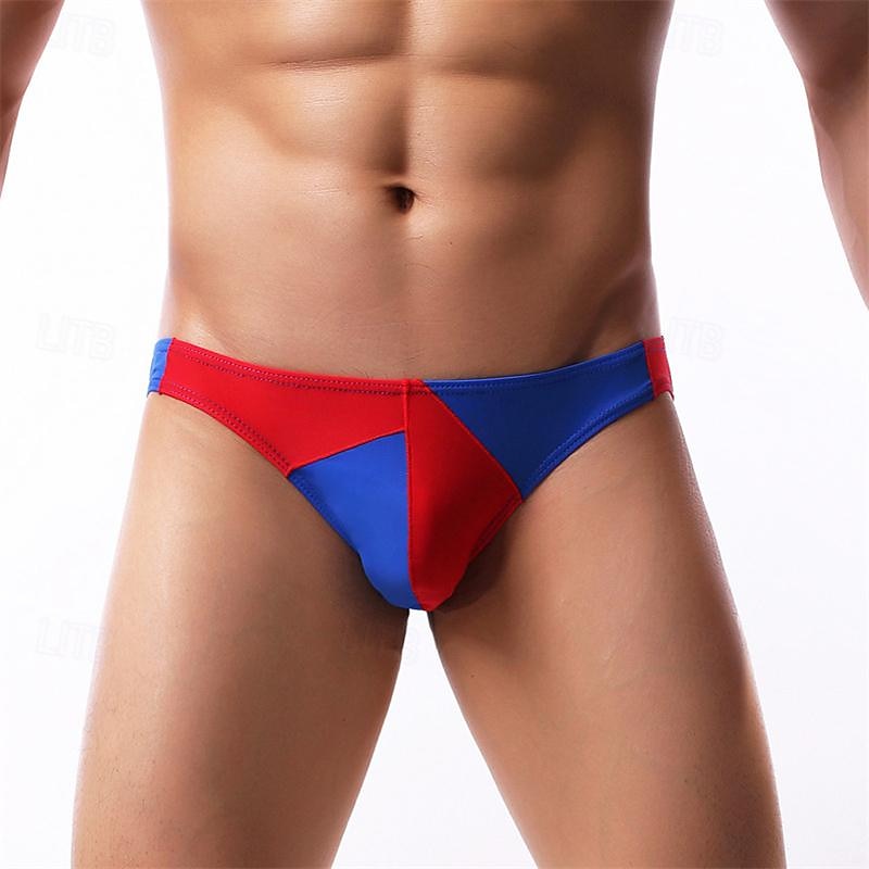 Herren 1 pc Unterwäsche Boxer Boxer-Shorts Patchwork Polyester Atmungsaktiv Weich Komfortabel Farbblock Mittlere Hüfthöhe Schwarz Weiß 2025 - $7.99 –P6
