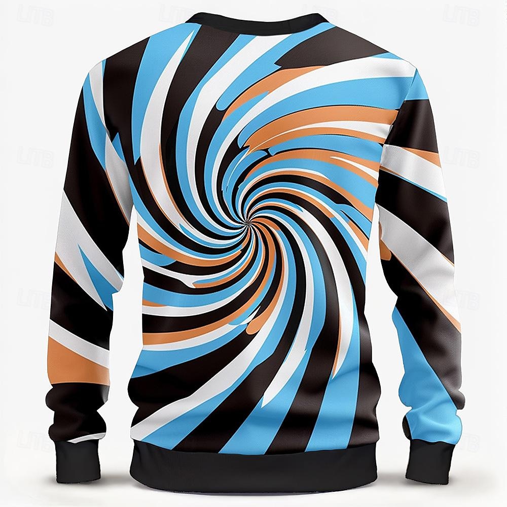 Per uomo Colore abbagliante Felpe Felpa Manica lunga Felpa Girocollo Di tendenza Cowboy Stampa 3D Autunno Inverno del 2025 a $29.99 –P2
