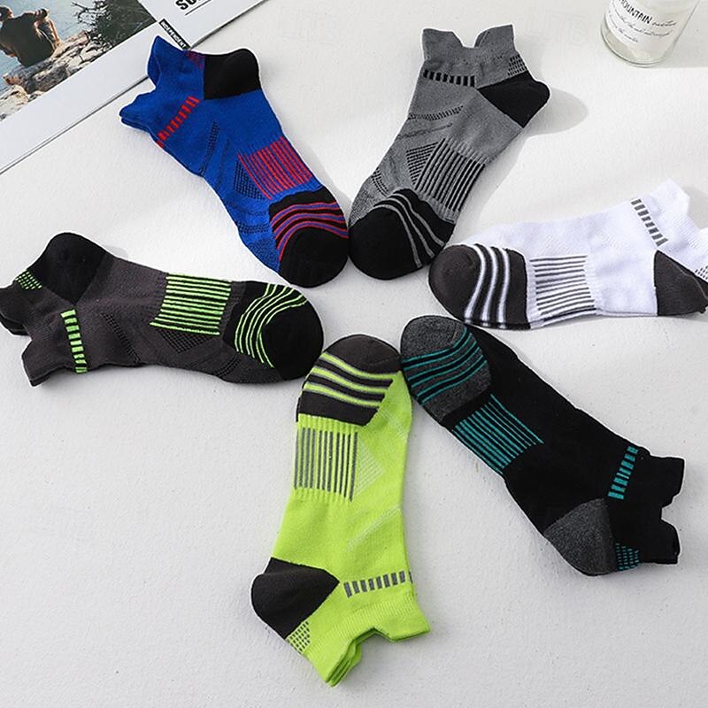 Miesten 5 Parit Monipakkaus Sukat Juoksusukat Vapaa-ajan sukat Musta Valkoinen Väri Väripalikka Urheilu ja ulkoilu Päivittäin Loma Perus Ohut Kesä Kevät Muoti Vapaa-aika 2026 - $10.49 –P12