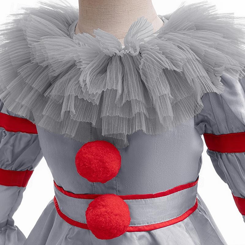 To Klaun Pennywise Karnevalový kostým Šaty Kostým Dětské Dívčí Strašidelný kostým Výkon Karneval Jednoduchý karnevalový kostým 2025 - $38.99 –P5