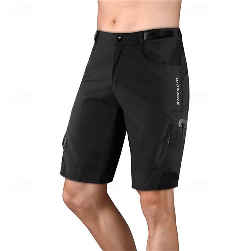 WOSAWE Herr Cykelshorts Cykel Shorts Smal passform sporter Andningsfunktion Snabb tork Hög Elasisitet Bekväm Svart Rosa Kläder Cykelkläder 2025 - $47.99 –P18