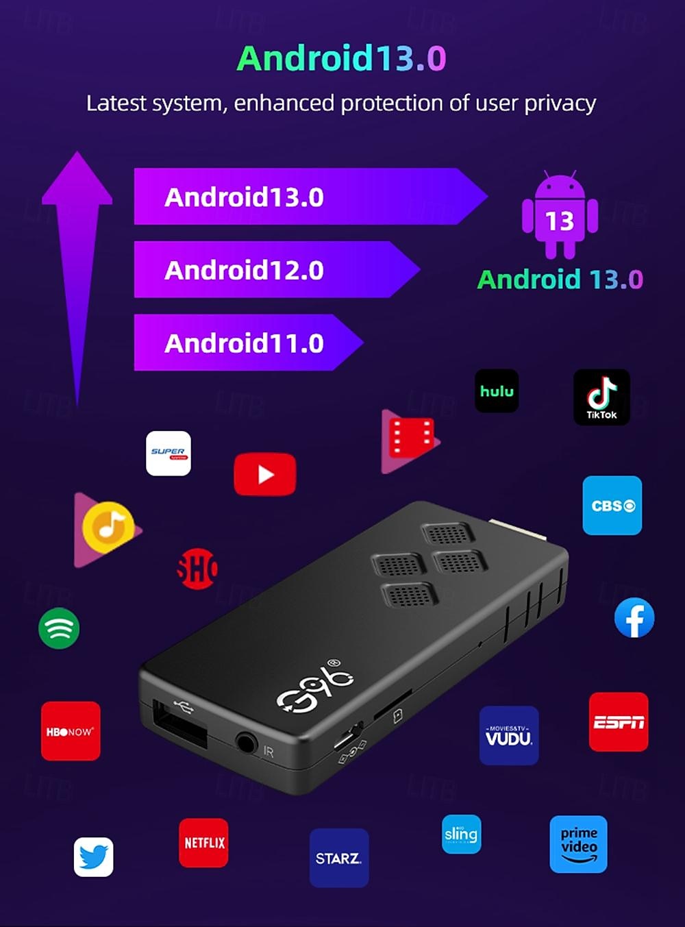 Android 11 and Above TV Box Factory Outlet G96-TV stick 8K 8K RK3318 2GB 16GB 8GB 2025 - $49.99 –P4
