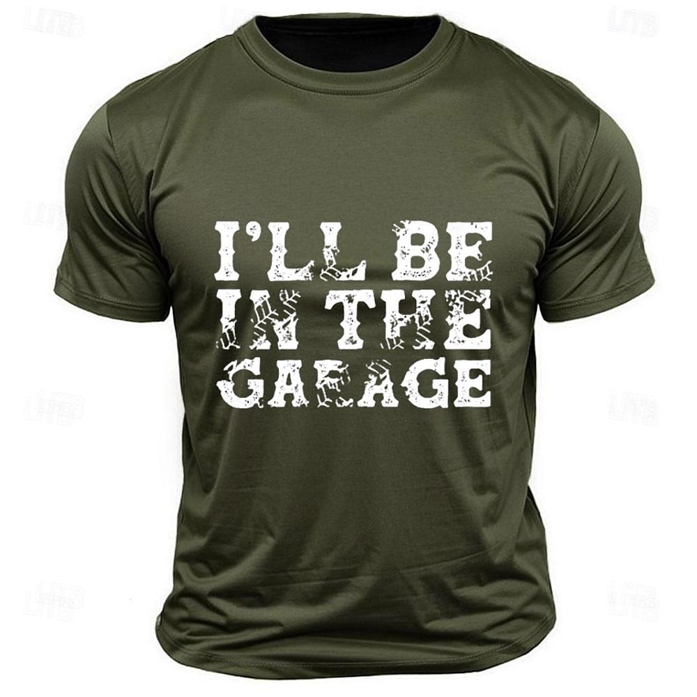 Per uomo Divertente Stampa lettera Maglietta 100% Cotone Manica Corta Grafico Camicia Nero Grigio scuro Verde militare Maglietta comoda Streetwear Sport all'Aperto Abbigliamento di stilista del 2026 a $17.49 –P4