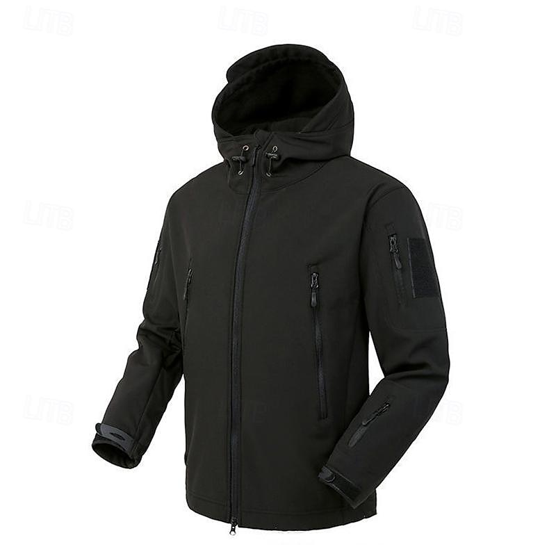 Per uomo Giacca Softshell Giubbino da escursione All'aperto Color Block Antivento Resistente all'acqua Felpa con cappuccio Giacca a vento Campeggio / Escursionismo / Speleologia Viaggi Nero Verde del 2025 a $33.59 –P5