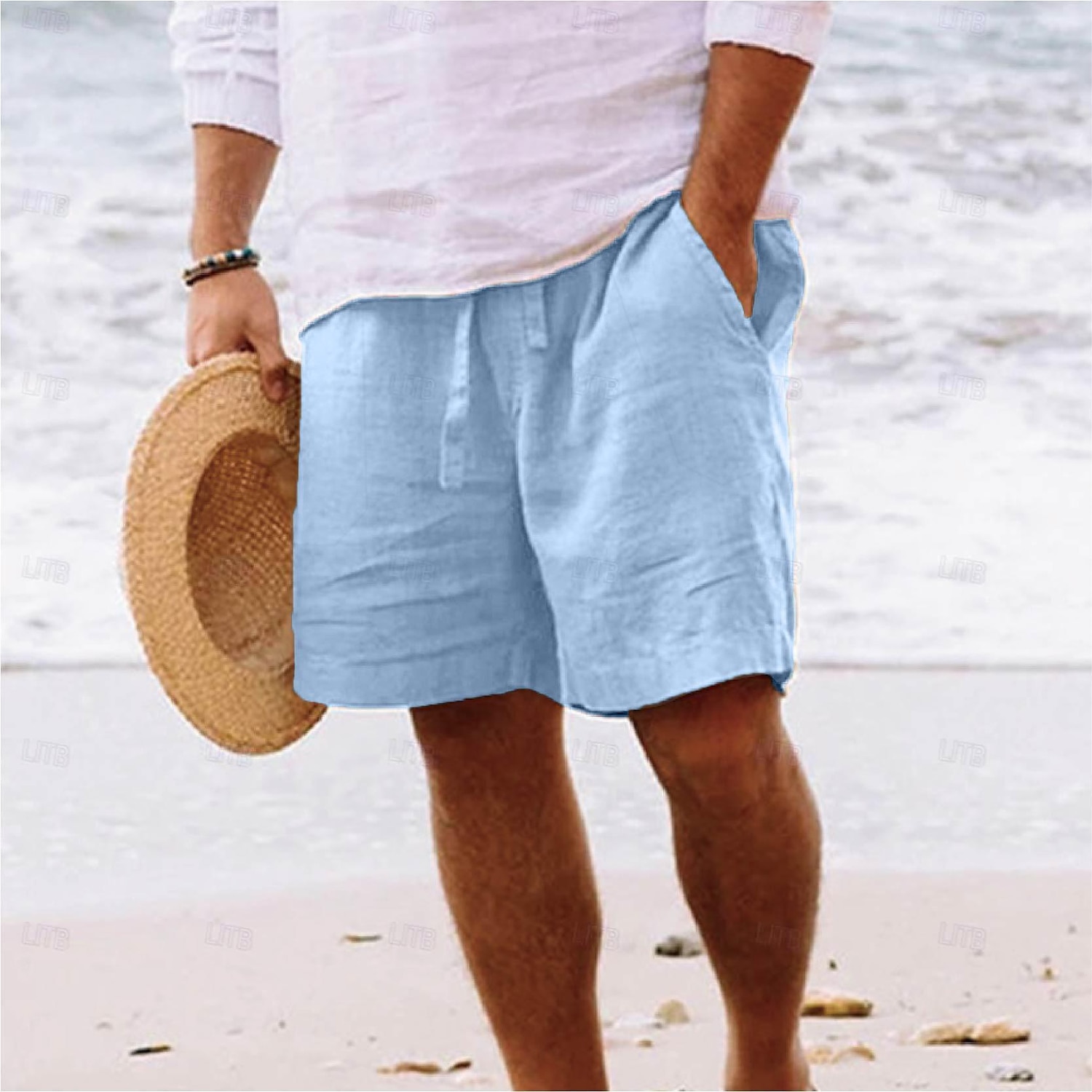 Bărbați Pantaloni Scurți Pantaloni scurți de vară Pantaloni scurți de plajă Cordon Talie elastică Picior drept Simplu Confort Απαλό Scurt Zilnic Plajă Modă Șic & Modern Negru Galben Micro-elastic 2026 - $18.99 –P12