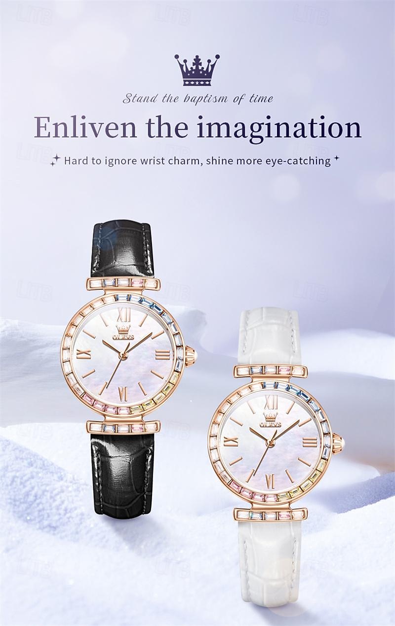 New Olevs Olevs Brand Fashion Trend Mother's Day Gift for Women'S Watches Simple Leisure Waterproof Versatile Mother's Day Gift for Women'S Sports Quartz Watch 2026 - $37.99 –P5