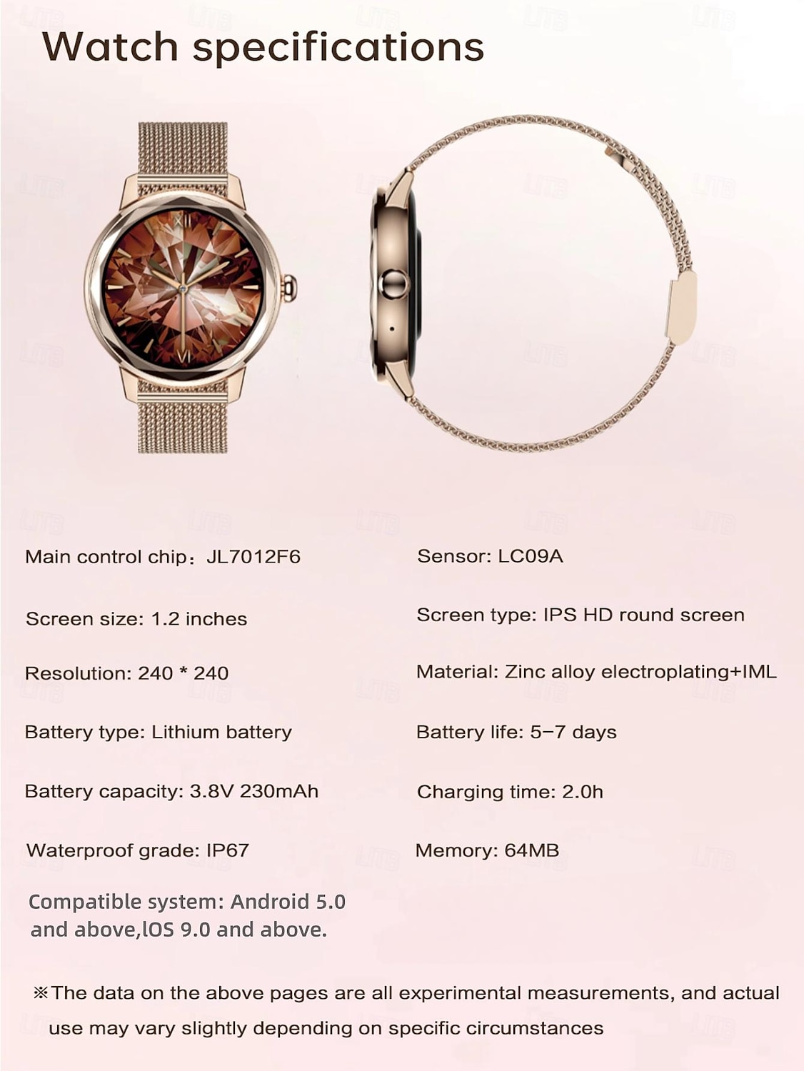G208 Smart Watch 1.19 inch Smartwatch Fitness Running Watch Wireless Pedometer Call Reminder Activity Tracker Compatible with Android iOS Women Men Long Standby Hands-Free Calls Waterproof 2025 - $49.99 –P17