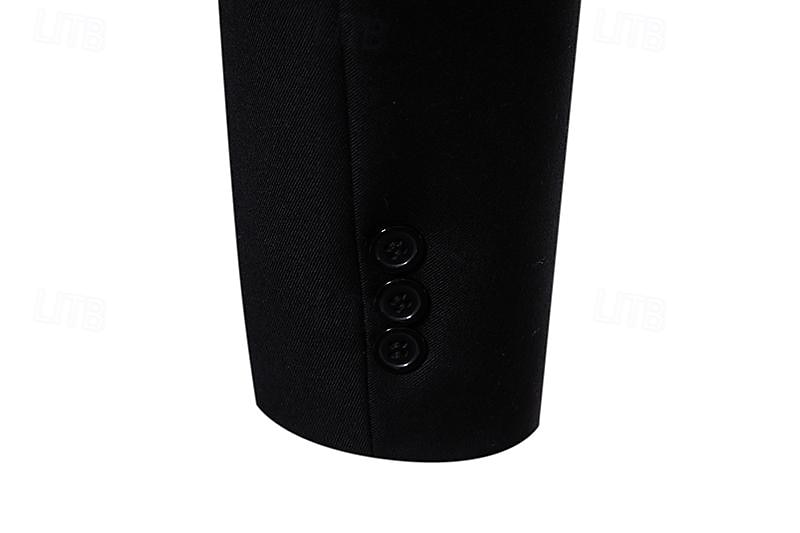 Per uomo Giacca Attività commerciale Ricevimento di matrimonio Senza pantaloni eleganti Di tendenza Informale Primavera & Autunno Poliestere Tessuto uniforme Liscio Stampe Pulsante Casual / quotidiano del 2025 a $45.99 –P8