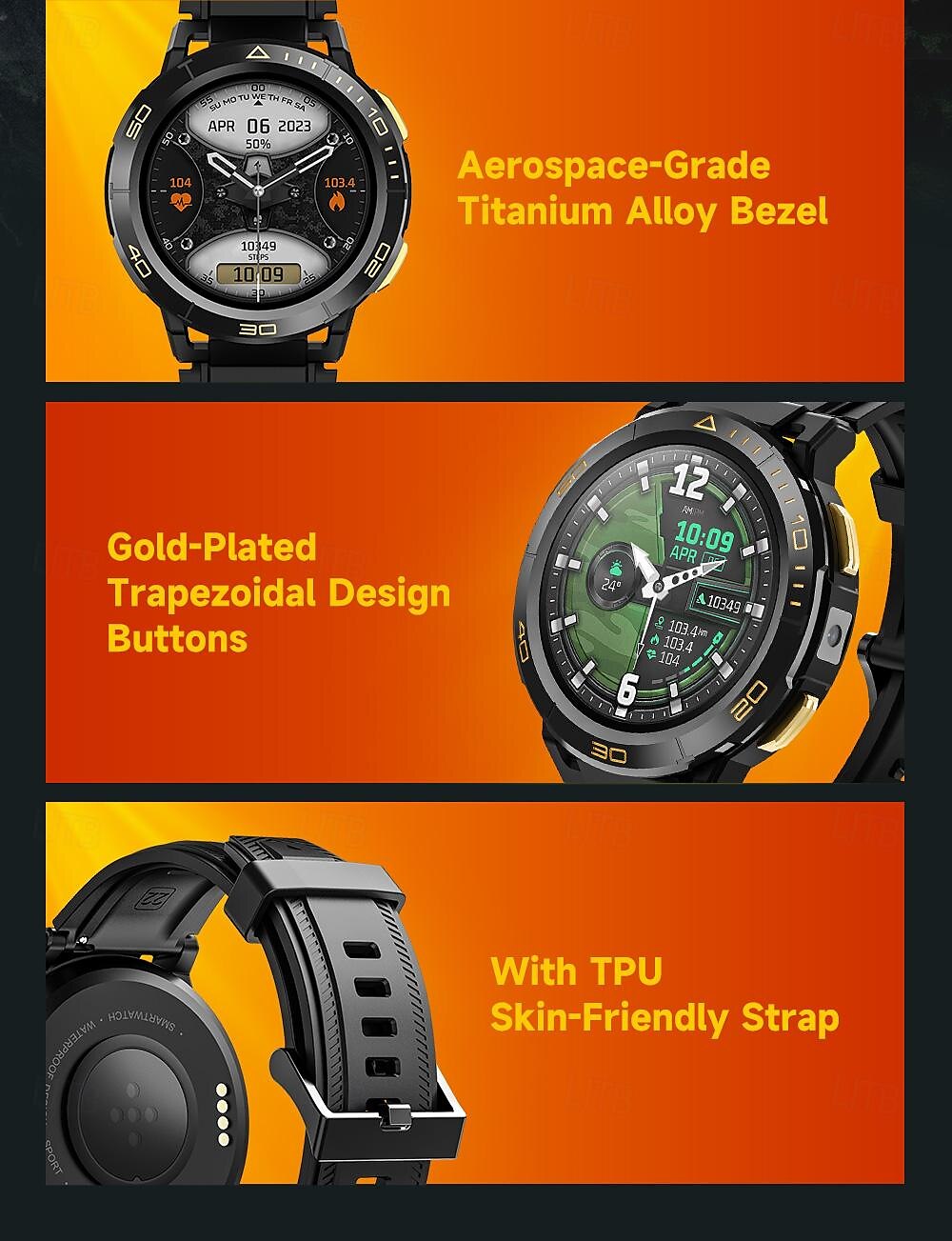 iMosi I6 Smart Watch 1.43 inch 4G LTE Cellular Smartwatch Phone 4G Pedometer Call Reminder Sleep Tracker Compatible with Null Men GPS Hands-Free Calls Waterproof IP 67 46mm Watch Case 2025 - $128.99 –P5