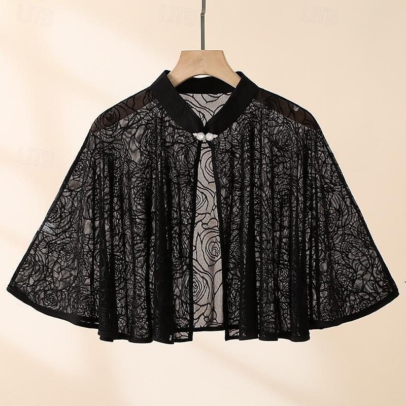 Women's Wrap Elegant Luxury Sleeveless Polyester Wedding Wraps With Lace For Wedding Summer 2025 - $20.99 –P5