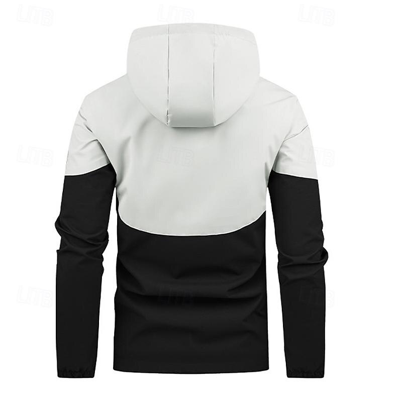Per uomo Giacca Softshell Giubbino da escursione All'aperto Color Block Antivento Resistente all'acqua Felpa con cappuccio Giacca a vento Campeggio / Escursionismo / Speleologia Viaggi Nero Blu Verde del 2025 a $41.99 –P6