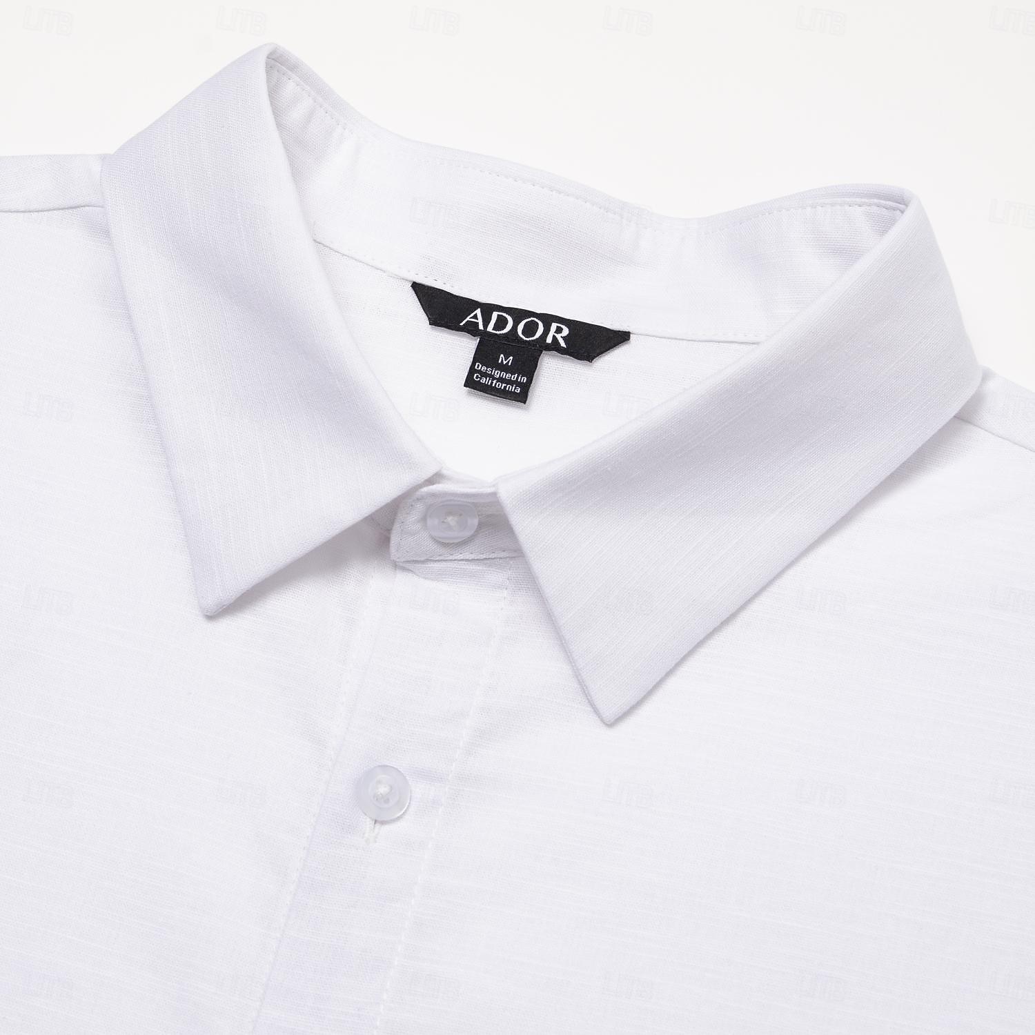 Per uomo Camicia di lino Camicia button-down Camicia casual Bianco Blu Grigio Manica Corta Tinta unica Collo ripiegato All'aperto Casual Bottoni Abbigliamento Vacanza Quotidiano Canotta sportiva del 2025 a $5.49 –P14