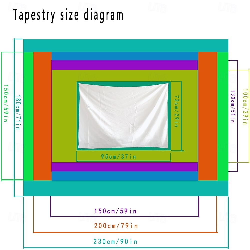 Forest Plants Waterfalls Lake Scenery Tapestry Modern Scenery Beautiful Bedroom Living Room Dormitory University Dormitory Shooting Background Decorative Home Decoration 2026 - E£847.04 –P13