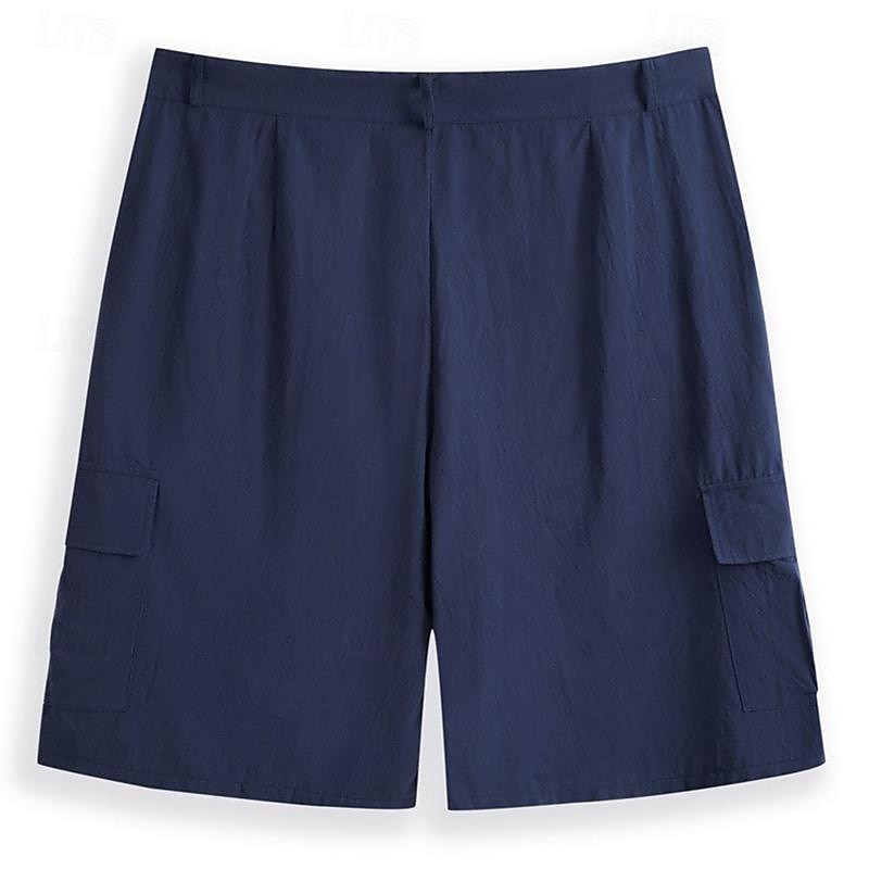 Per uomo Pantaloncini cargo Shorts di Lino Pantaloncini Estivi Shorts da Spiaggia Multi-tasche Gamba Dritta Semplice Comodità Traspirante Lunghezza al ginocchio All'aperto Casuale Quotidiano Stile del 2025 a $22.99 –P5
