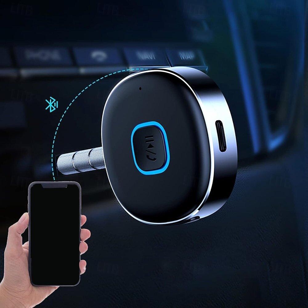Адаптер AUX Bluetooth Беспроводной адаптер Bluetooth 5.0 с микрофоном для громкой связи в автомобиле 3,5 мм 2025 - $22.99 –P1