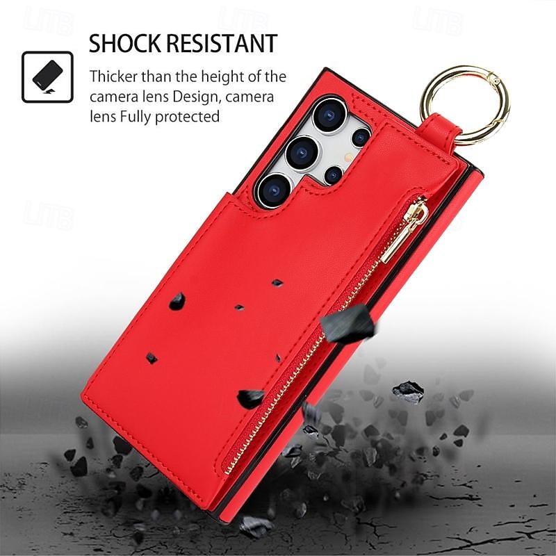 Phone Case For Samsung Galaxy S24 S23 S22 S21 Ultra Plus A55 A35 A25 A15 5G A14 A54 A73 A53 A33 A23 A13 A12 S25 Ultra Back Cover with Stand Holder Zipper Card Slot Retro PC PU Leather 2025 - $21.99 –P7