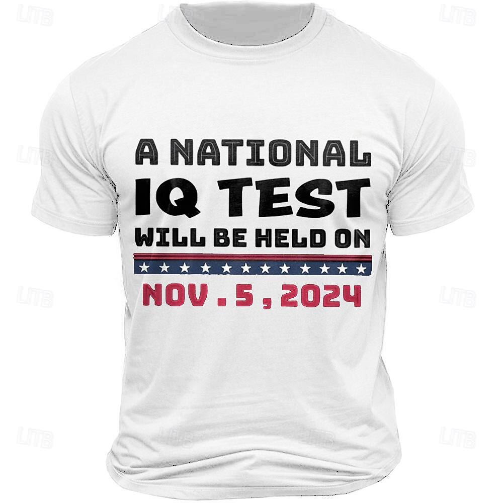 חולצת T גרפית לגברים למבחן IQ הלאומי 2024 2025 - $15.99 –P1