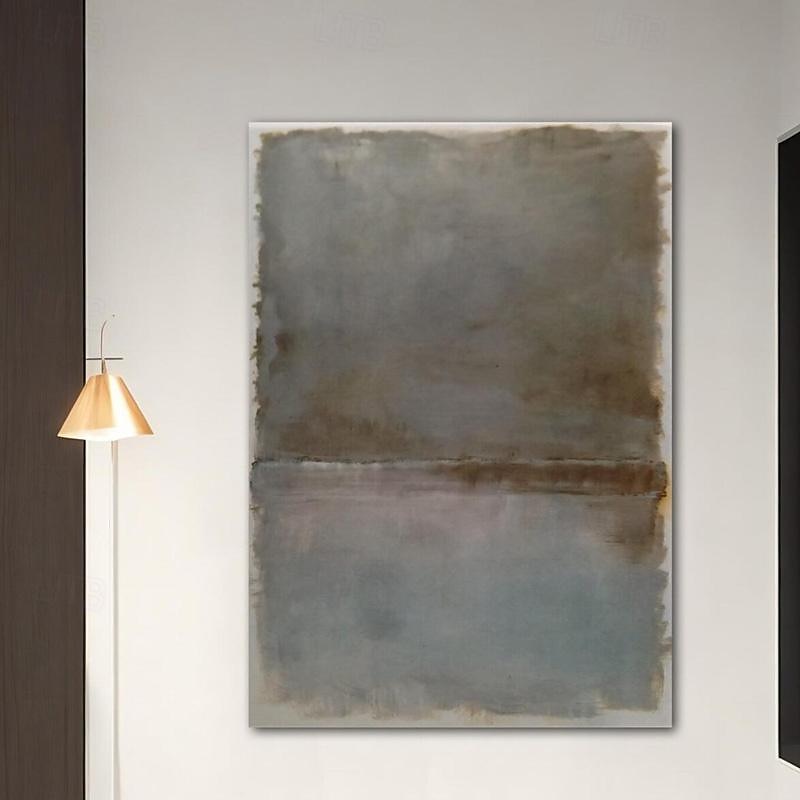 décoration murale sur toile de Mark Rothko, fait à la main, art mural abstrait peint à la main de Mark Rothko, reproduction de peinture à l'huile de Rothko, peinture minimaliste, décoration de 2025 ? $150.99 –P3