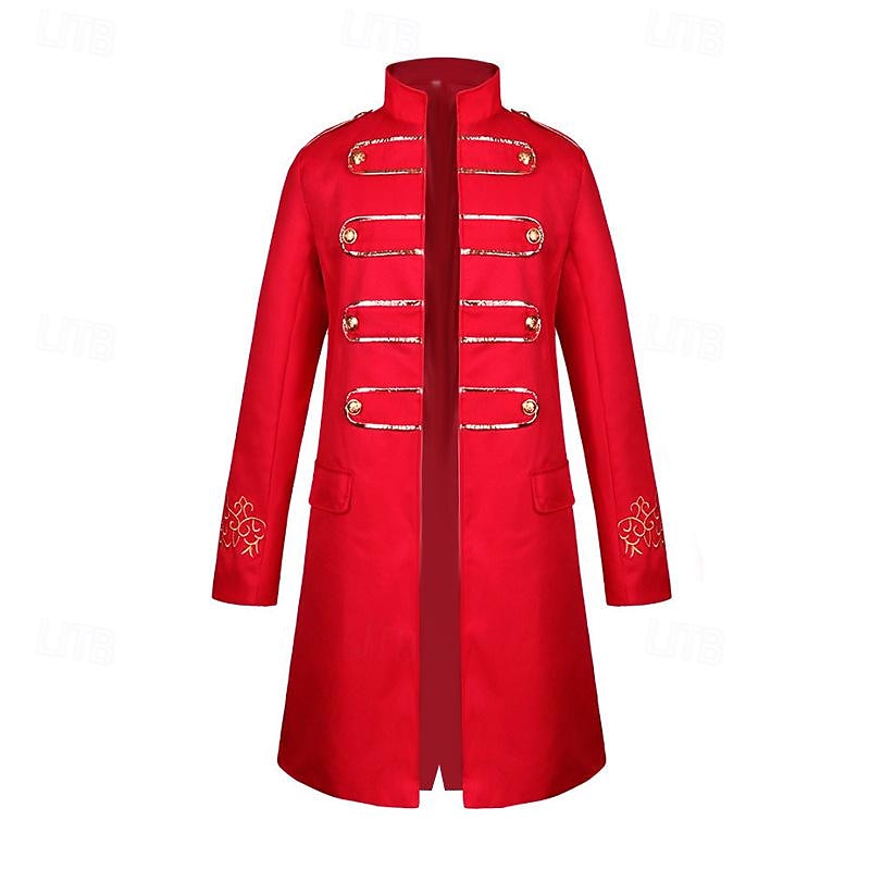 וינטאג' גותיות ימי הביניים מעיל נשף מסכות בגדי שטח נסיך דוקטור מגפה אָצִיל צבע אחיד תחפושות בגדי ריקוד גברים פיראט מלכותי סטימפאנק האלווין (ליל כל הקדושים) קרנבל נשף מסכות מפלגה מבוגרים מעיל 2026 - $35.99 –P3