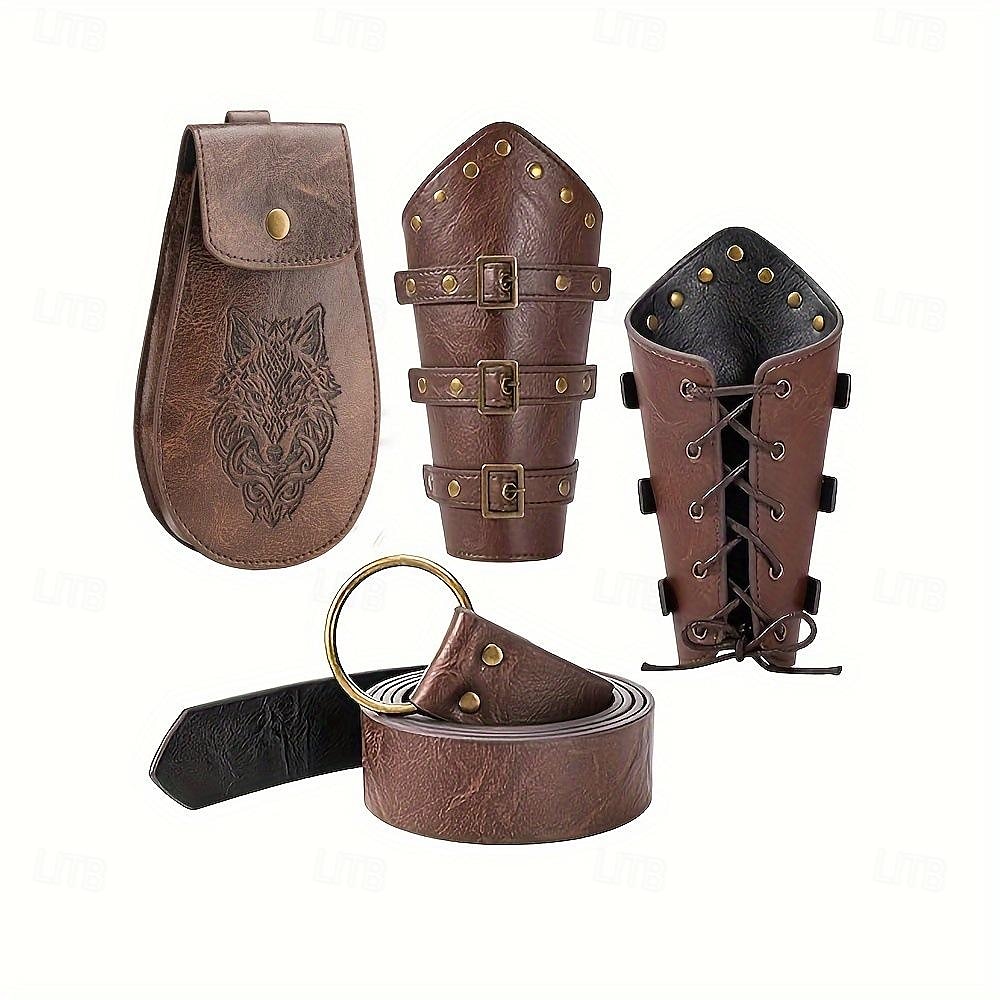 Retro Antiguo Medieval Renacimiento Armas y Armaduras Cinturón Vaina Vikingo Ranger Valhalla Hombre Mujer Víspera de Todos los Santos Carnaval Rendimiento LARP Adultos Cinturón Guardabrazos vaina 2025 - $38.99 –P2