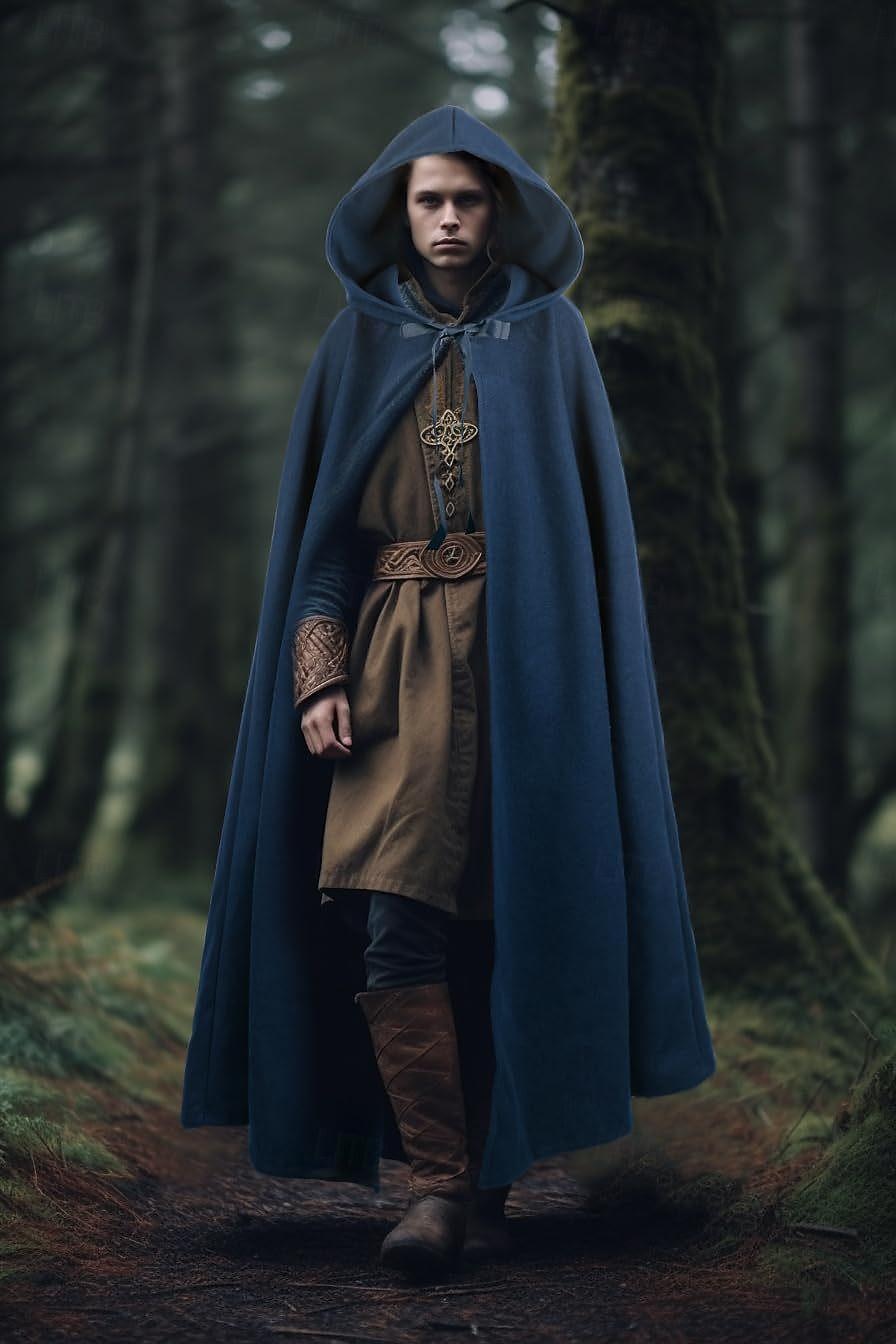 Retro Středověké Renesanční Přehoz Viking Ranger Elfí Lukostřelba Maškarní kostým Pánské Dámské Keltské Viking Fantazie Plesová maškaráda Večírek Dospělí Přehoz 2025 - $35.99 –P4