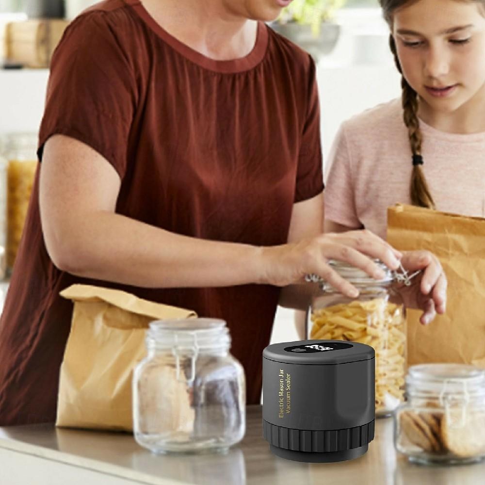 Jar Vaccumed Sealer Electric Jar Vacuum Sealing Machine Strong Suction Power Packing Machine Effective Food Vacuum Sealer 2025 - $27.99 –P3