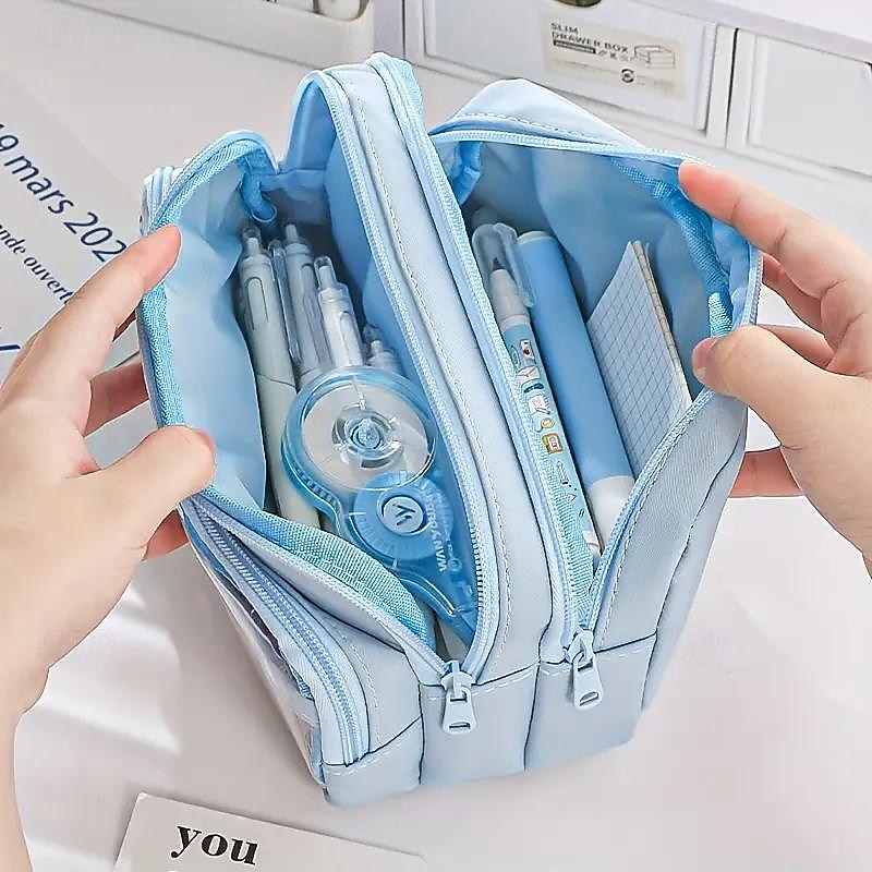 Transparent Pen Bag Large Capacity Simple High Appearance Level Pencil Case Creative Multi-functional Middle School Student Pen Bag 2025 - $23.99 –P2