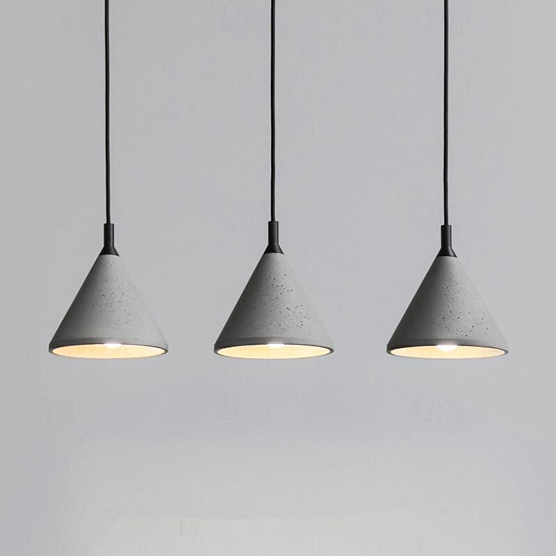 Industrial Cement Pendant Light Retro Loft Ceiling Hanging Lamp Dining Room Aisle Coffee Bar Kitchen Island Pendant Lamps E27 Grey Lamp Fixture Height Adjustable 2025 - $109.99 –P3