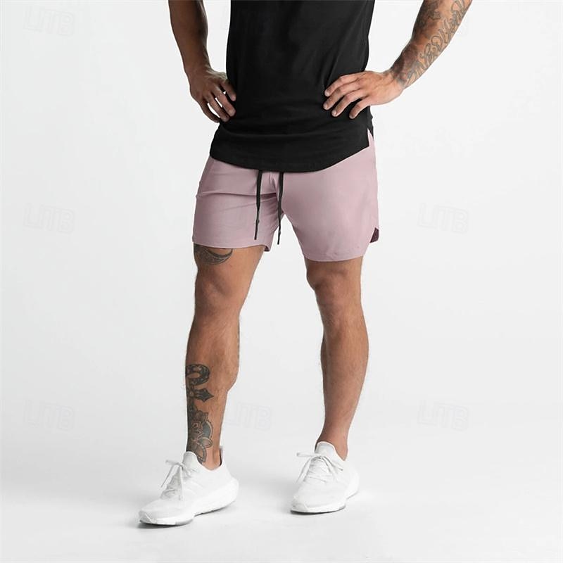 Voor heren Hardloopshorts Sportbroek Sweaters Zak Trekkoord Elastische tailleband Short / Broekje Buiten Sport & Outdoor Sportief Sneldrogend Zacht marathonloop Hardlopen Training Getailleerd 2025 - $12.99 –P7