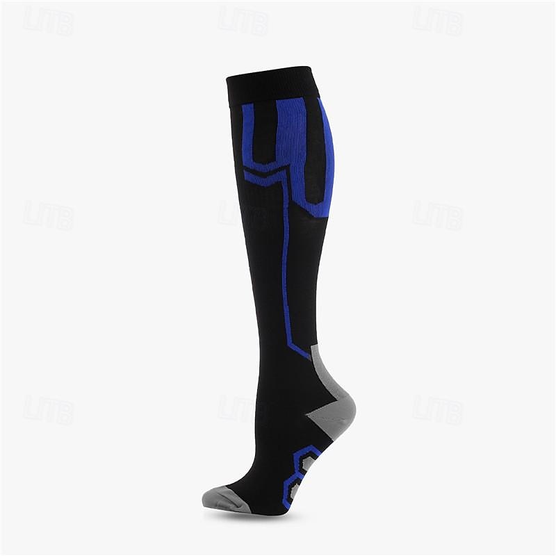 Calcetines de compresión Calcetines Deportivos Calcetines para correr 1 Par Bloque de Color Hombre Calcetines de tubo A prueba de resbalones Transpirable Reductor del Sudor Cómodo Entrenamiento de 2025 - $7.59 –P4